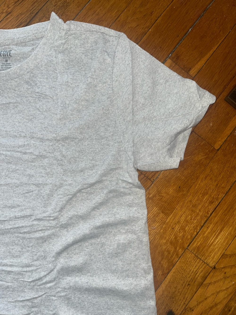 Frye Heather Gray Crewneck T-Shirt - NWOT - Picture 3 of 6